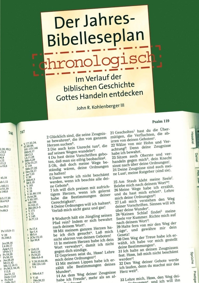 John R Kohlenberger, John R. Kohlenberger - Jahres Bibelleseplan chronologisch, Häftad