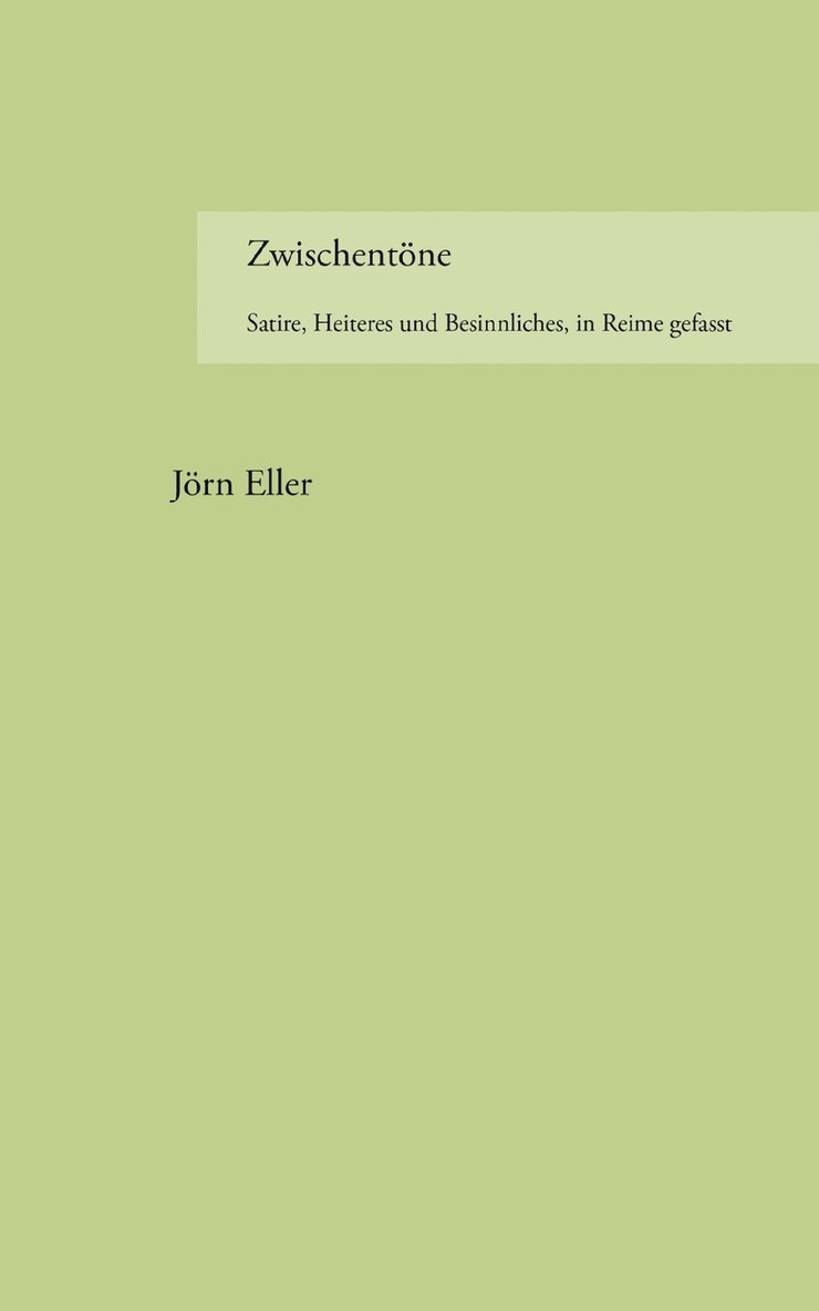 Jörn Eller - Zwischentöne, Häftad
