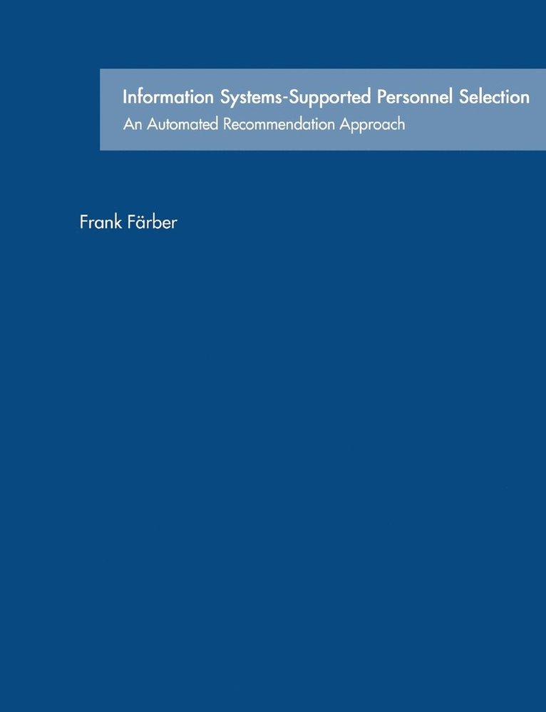 Information Systems-Supported Personnel Selection 1