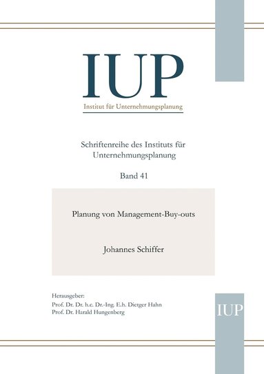 bokomslag Planung von Management-Buy-outs