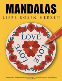 bokomslag Mandalas Liebe Rosen Herzen