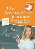 bokomslag 30 x Rechtschreibung für 45 Minuten - Klasse 2