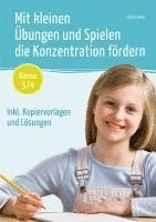 bokomslag Mit kleinen Übungen und Spielen die Konzentration fördern - Klasse 3/4