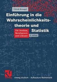 bokomslag Einfhrung in die Wahrscheinlichkeitstheorie und Statistik