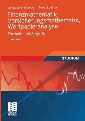 bokomslag Finanzmathematik, Versicherungsmathematik, Wertpapieranalyse