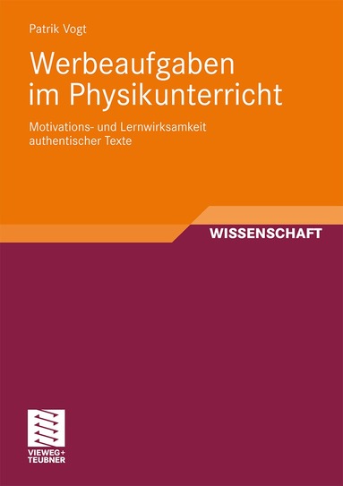 Patrik Vogt - Werbeaufgaben im Physikunterricht, Häftad