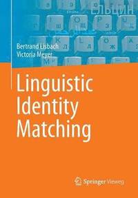 bokomslag Linguistic Identity Matching