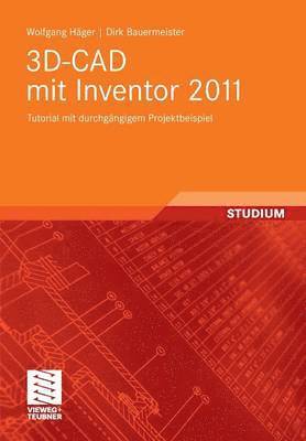 bokomslag 3D-CAD mit Inventor 2011