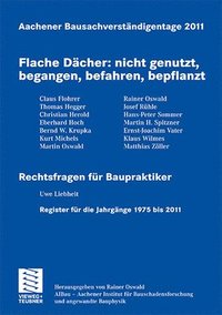 bokomslag Aachener Bausachverstndigentage 2011