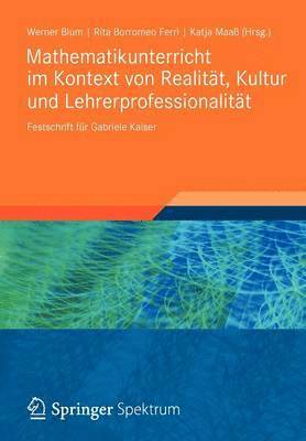 bokomslag Mathematikunterricht im Kontext von Realitt, Kultur und Lehrerprofessionalitt