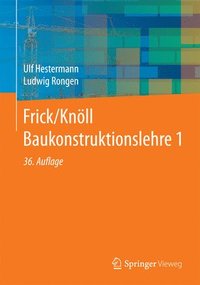 bokomslag Frick/Knll Baukonstruktionslehre 1