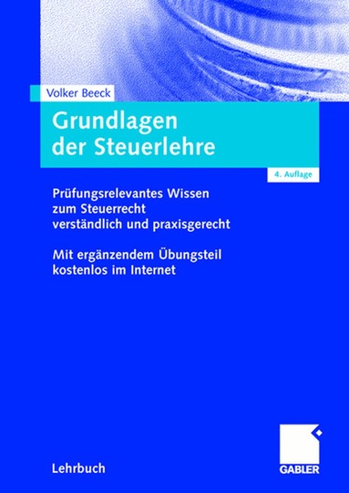 Volker Beeck - Grundlagen der Steuerlehre, Häftad