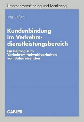 bokomslag Kundenbindung im Verkehrsdienstleistungsbereich