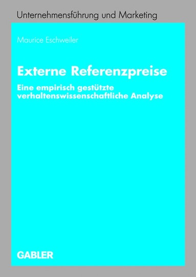 bokomslag Externe Referenzpreise