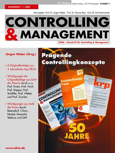 Jürgen Weber - Prägende Controllingkonzepte, Häftad