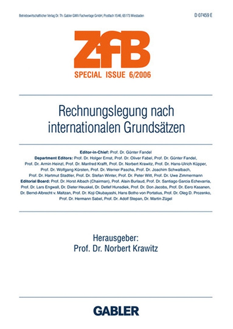 Norbert Krawitz - Rechnungslegung nach internationalen Grundsätzen, Häftad