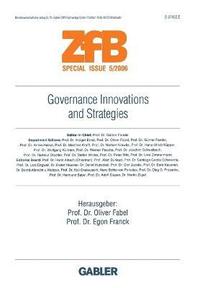 bokomslag Governance Innovations and Strategies