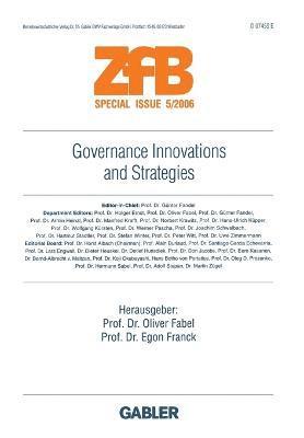 Governance Innovations and Strategies 1