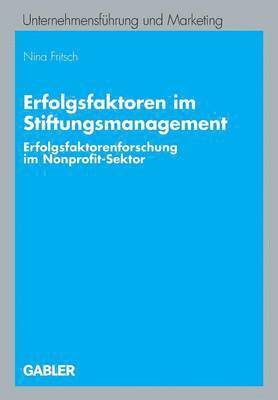 Erfolgsfaktoren im Stiftungsmanagement 1