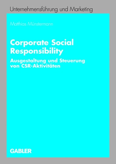 Matthias Münstermann - Corporate Social Responsibility, Häftad