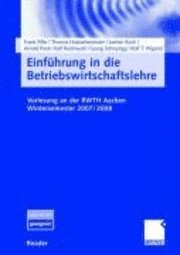 Einfuhrung in die Betriebswirtschaftslehre 1