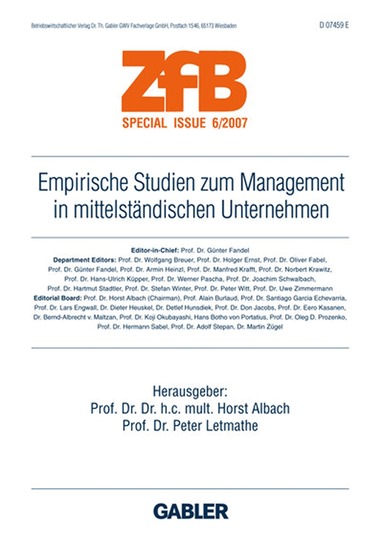 Horst Albach, Peter Letmathe - Empirische Studien zum Management in mittelständischen Unternehmen, Häftad