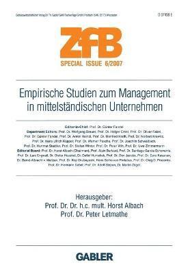 bokomslag Empirische Studien zum Management in mittelstndischen Unternehmen