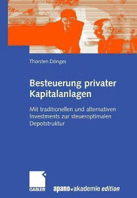 bokomslag Besteuerung privater Kapitalanlagen