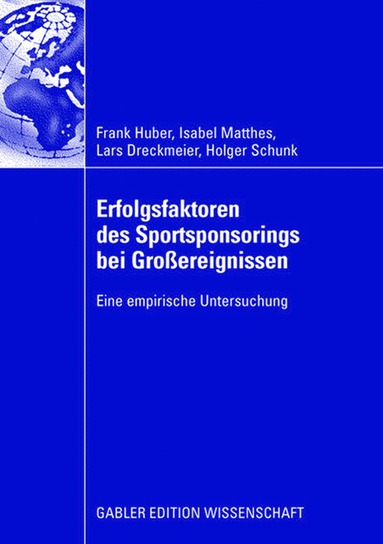 bokomslag Erfolgsfaktoren des Sportsponsorings bei Großereignissen