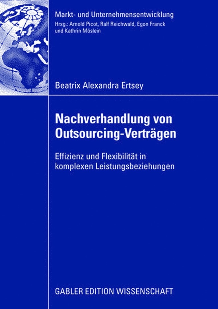Beatrix Alexandra Ertsey - Nachverhandlung von Outsourcing-Verträgen, Häftad