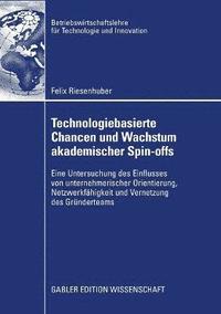 bokomslag Technologiebasierte Chancen und Wachstum akademischer Spin-offs