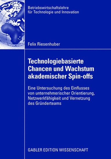 bokomslag Technologiebasierte Chancen und Wachstum akademischer Spin-offs