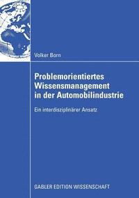 bokomslag Problemorientiertes Wissensmanagement in der Automobilindustrie