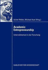 bokomslag Academic Entrepreneurship