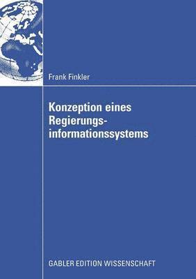 bokomslag Konzeption eines Regierungsinformationssystems