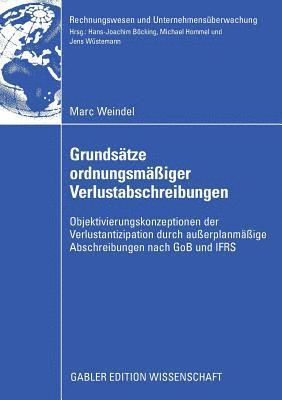 bokomslag Grundstze ordnungsmiger Verlustabschreibungen