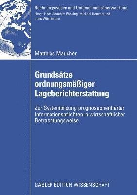 bokomslag Grundsätze ordnungsmäßiger Lageberichterstattung