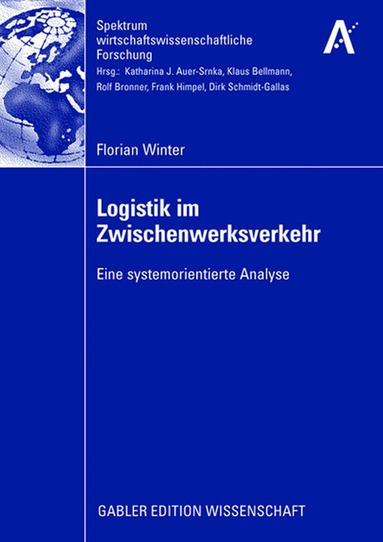 Florian Winter - Logistik im Zwischenwerksverkehr, Häftad