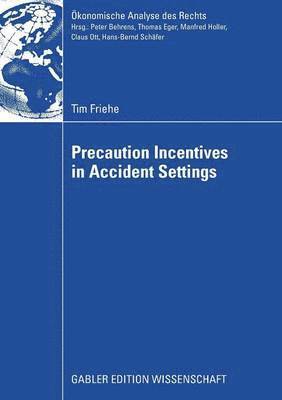 Tim Friehe - Precaution Incentives in Accident Settings, Häftad