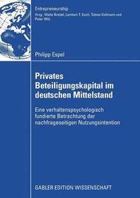 bokomslag Privates Beteiligungskapital im deutschen Mittelstand