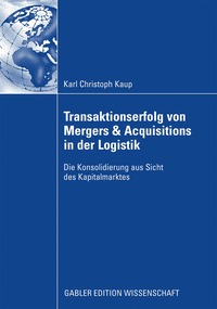 bokomslag Transaktionserfolg von Mergers & Acquisitions in der Logistik