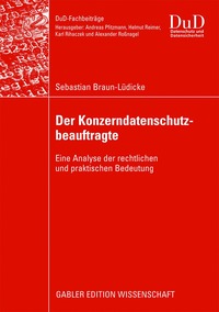 bokomslag Der Konzerndatenschutzbeauftragte