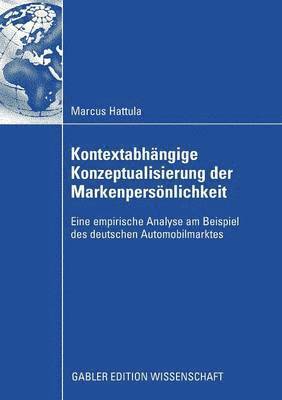 bokomslag Kontextabhngige Konzeptualisierung der Markenpersnlichkeit