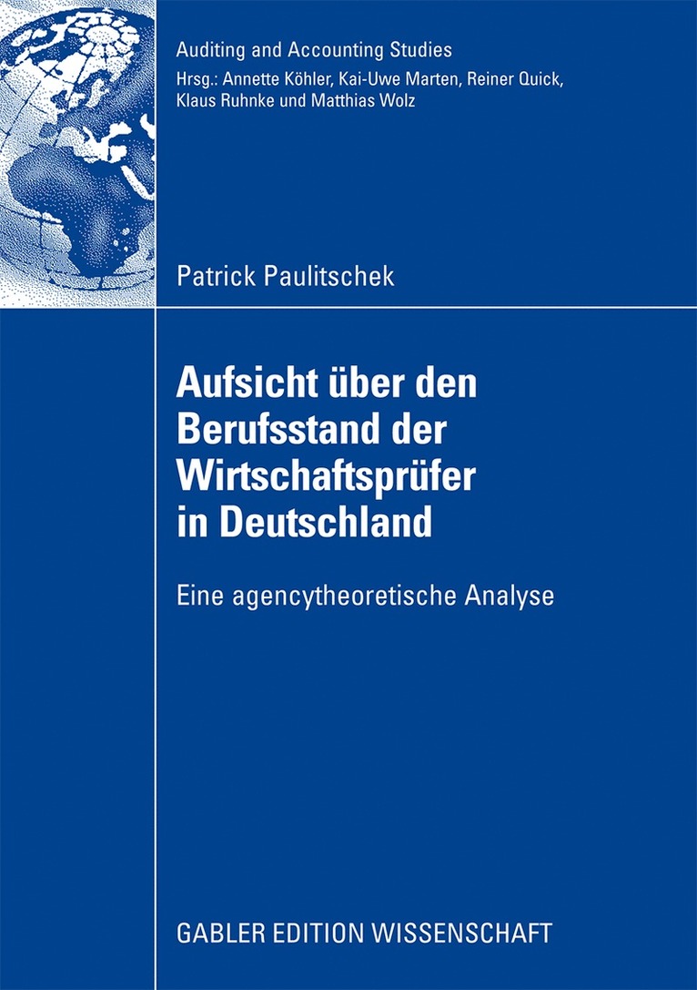Patrick Paulitschek - Aufsicht über den Berufsstand der Wirtschaftsprüfer in Deutschland, Häftad