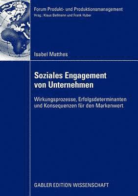 bokomslag Soziales Engagement von Unternehmen