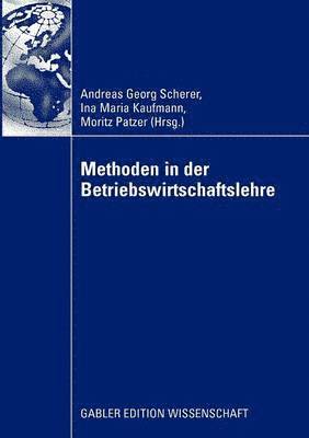 bokomslag Methoden in der Betriebswirtschaftlehre