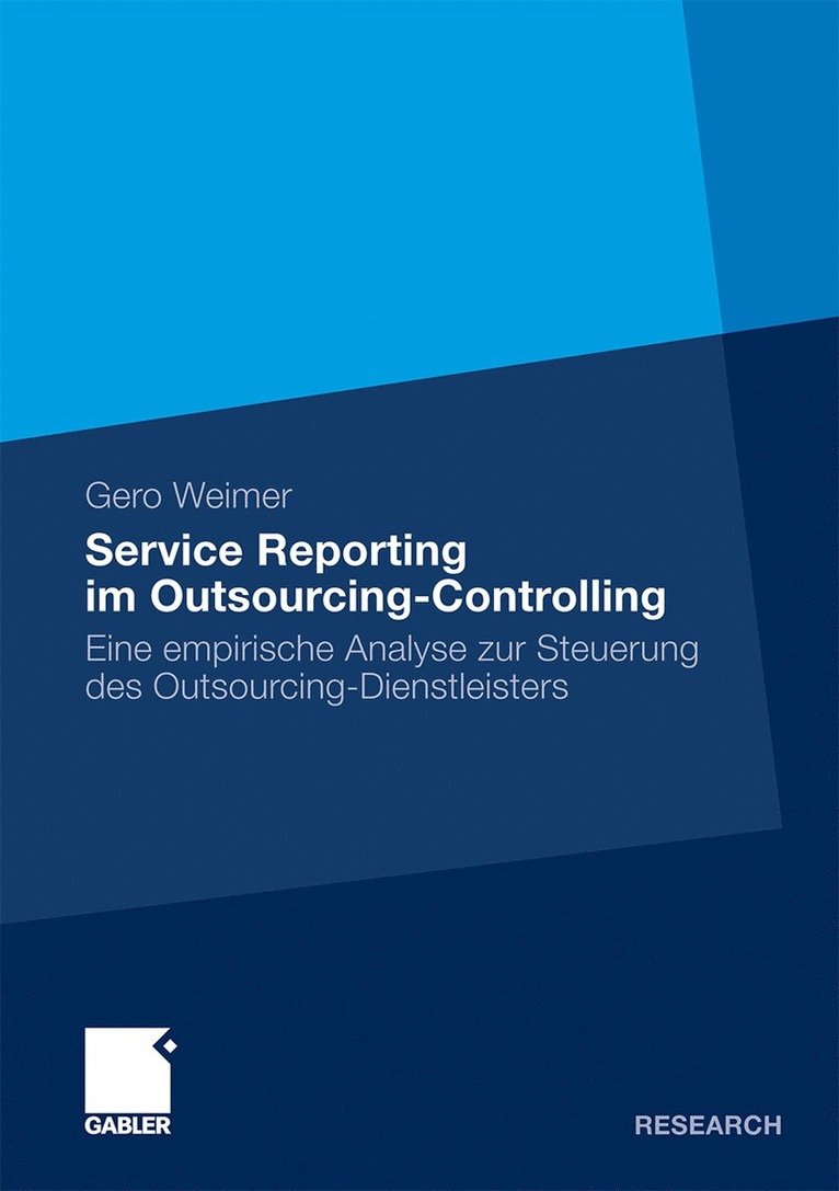 Gero Weimer - Service Reporting im Outsourcing-Controlling, Häftad