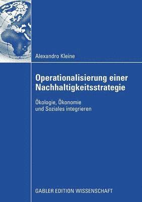 Alexandro Kleine - Operationalisierung einer Nachhaltigkeitsstrategie, Häftad
