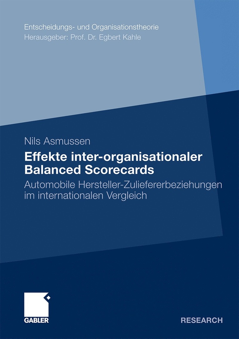 Effekte inter-organisationaler Balanced Scorecards 1