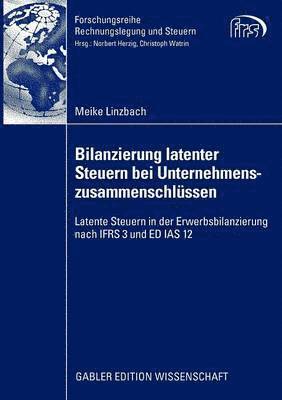 bokomslag Bilanzierung latenter Steuern bei Unternehmenszusammenschlssen